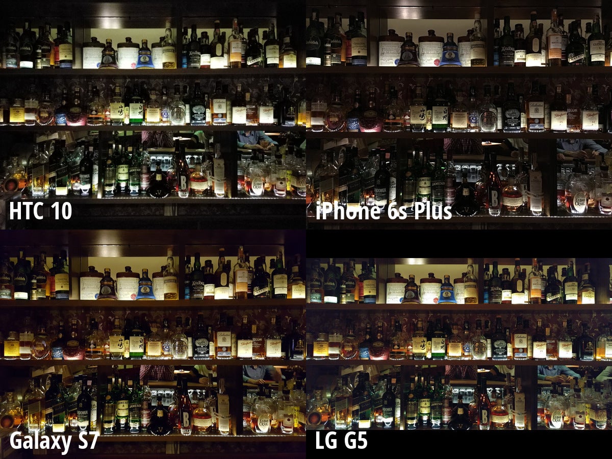 HTC 10 vs iPhone 6s Plus, Galaxy S7, LG G5: low light camera comparison