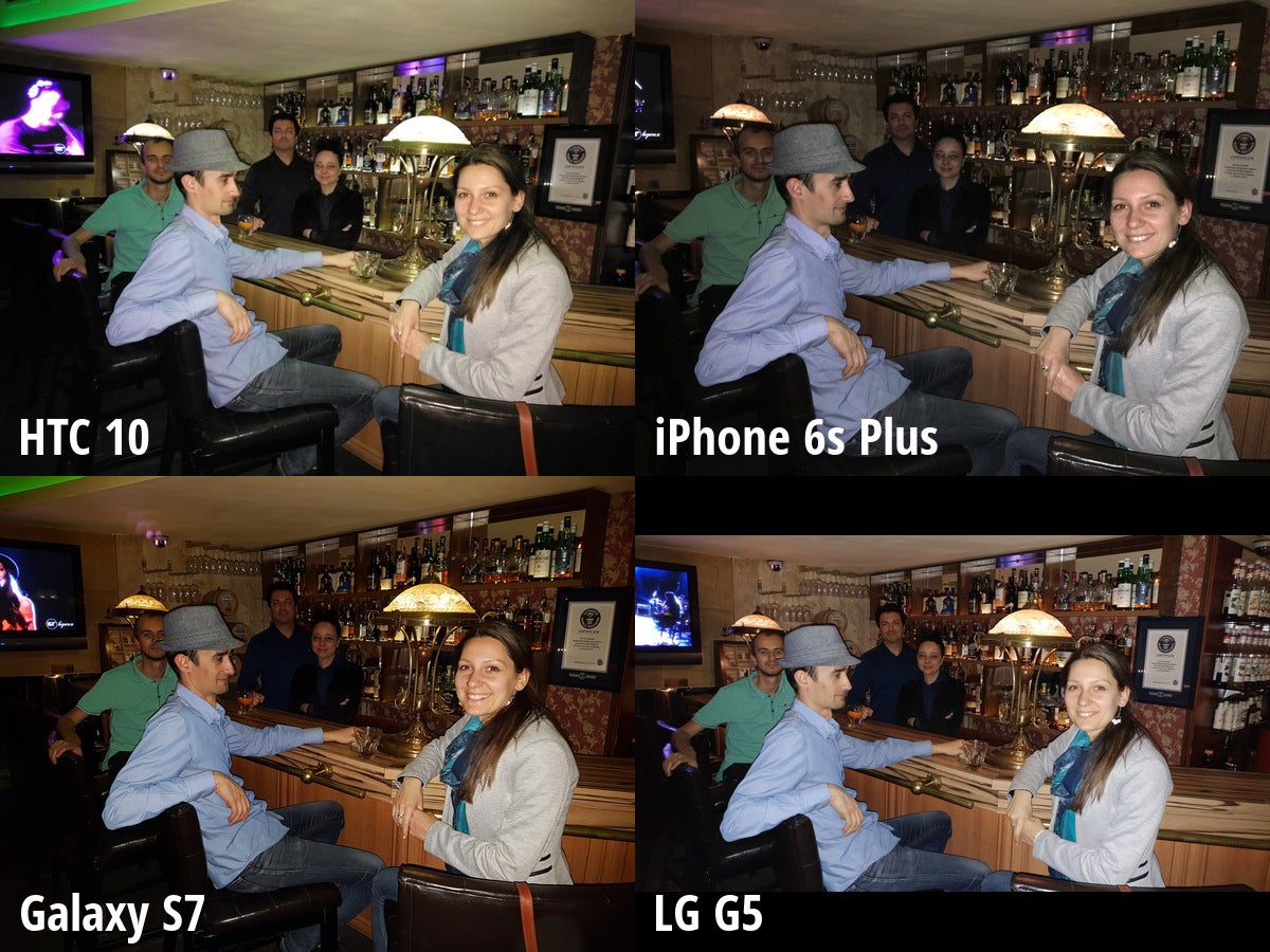 HTC 10 vs iPhone 6s Plus, Galaxy S7, LG G5: low light camera comparison