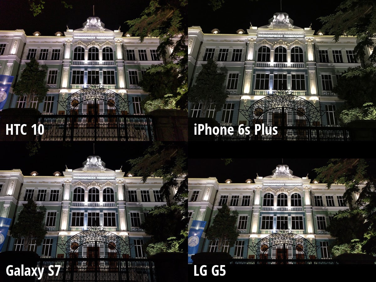 HTC 10 vs iPhone 6s Plus, Galaxy S7, LG G5: low light camera comparison