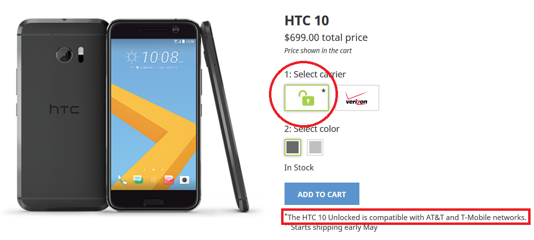 The unlocked HTC 10 is shipping to the U.S. next week - Unlocked HTC 10 will be shipped to the U.S. this coming week