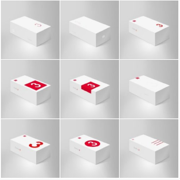 These are either the boxes under consideration for the OnePlus 3, or different markets will get different boxes - OnePlus 3 retail boxes pose for pictures