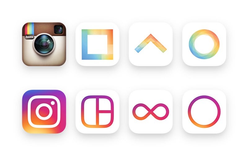 Instagram unveils colorful modern logos and new black and white design