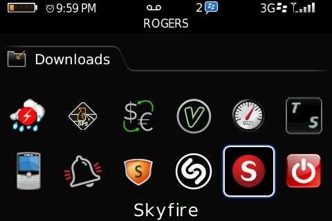 BlackBerry users get their first alpha version taste of Skyfire