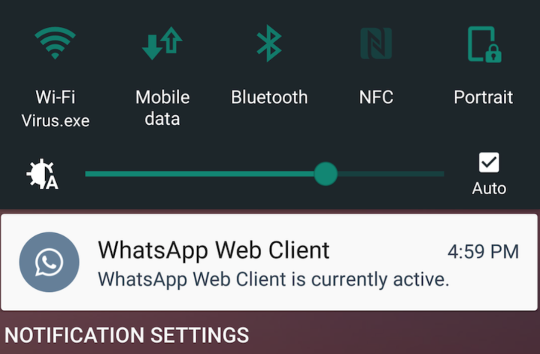 Currently active. Popup Notification WHATSAPP Android. WHATSAPP Notification Box.