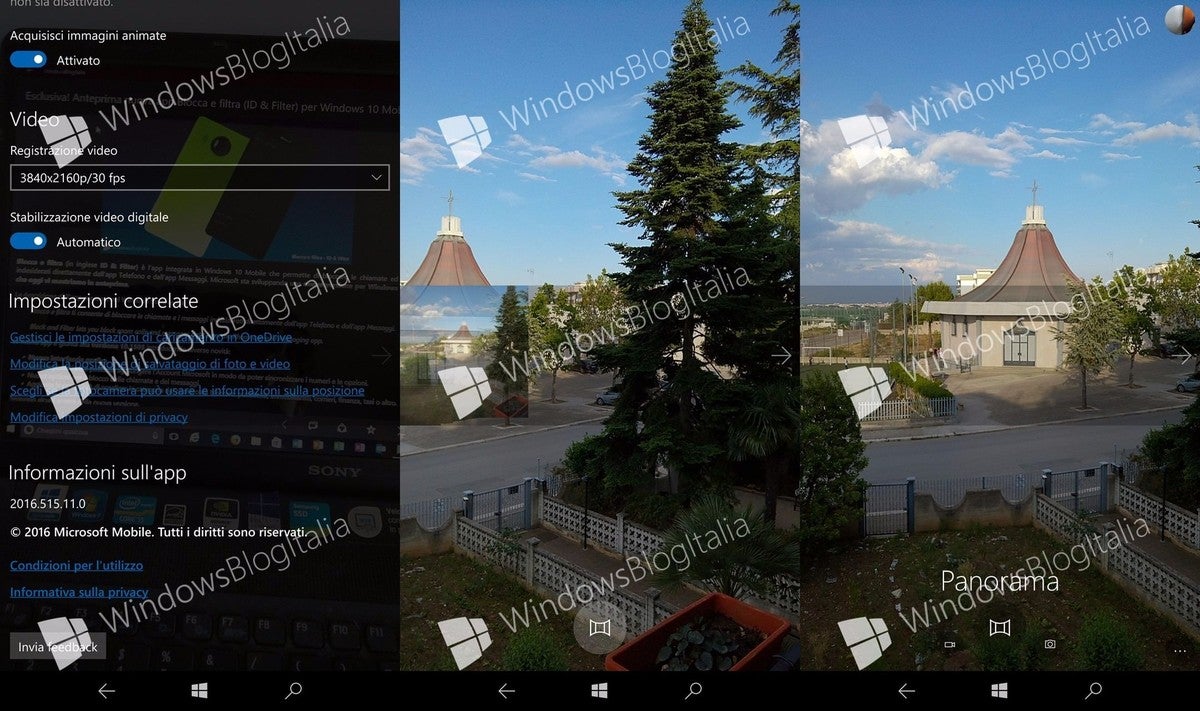 The default Windows 10 Mobile camera app might soon get a built-in Panorama mode