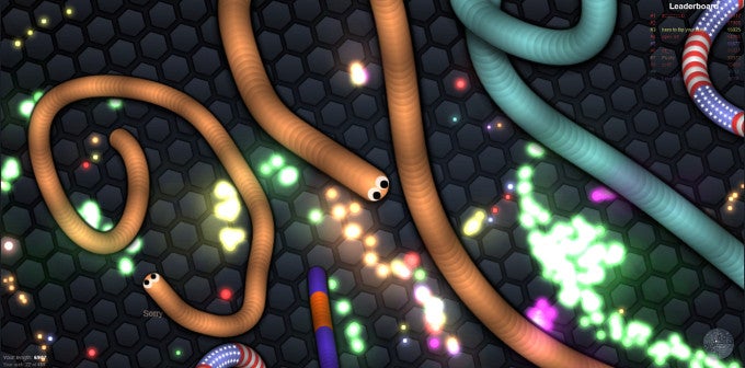 Get near the bigs, that's where all the fun is - How to win at Slither.io: 10 tips, tricks and hacks