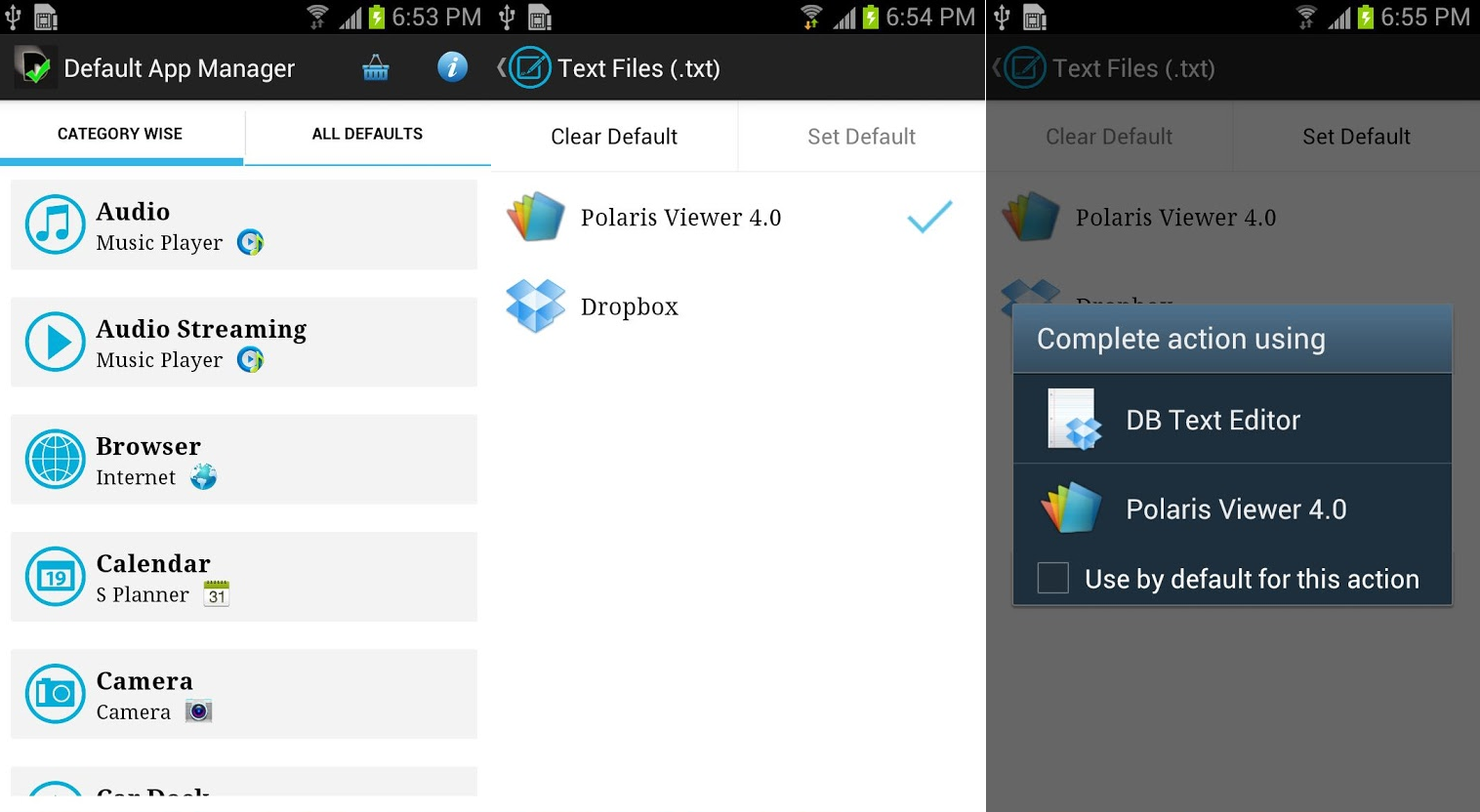 Default App Manager Lite provides an easy way of managing default apps on Android devices - How to manage the default apps on Android devices the easy way