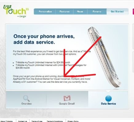 Visual Voicemail hinted to be offered with myTouch 3G?
