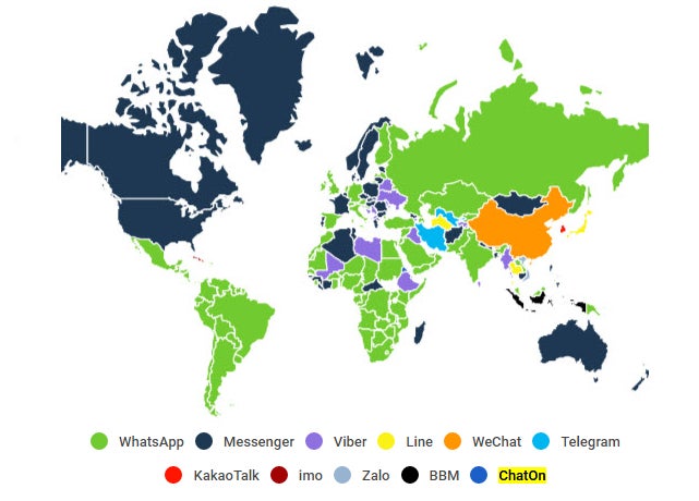 Ever wondered which (Android) chat app is the most popular in the world?