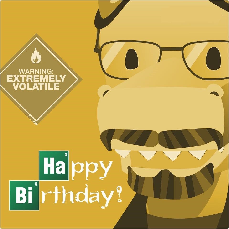 This is how the app commemorated Bryan Cranston&#039;s 59th birthday. - Timehop arranges your old posts and photos on social media into delightful stories