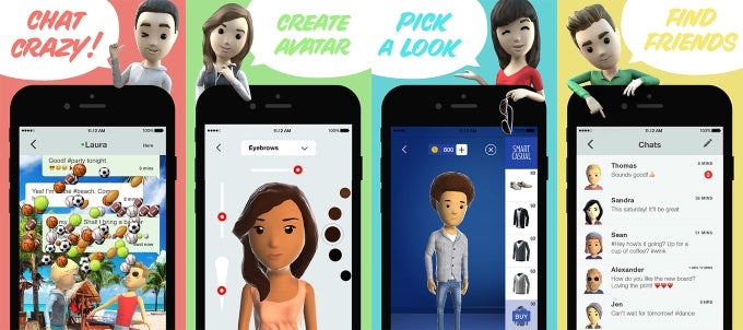 Rawr is a messenger app where you become a virtual 3D avatar and control the weather