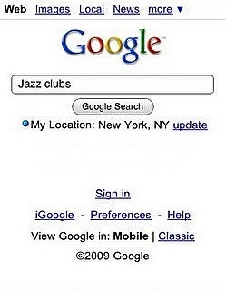 Google now offers location-based search for the iPhone 3.0