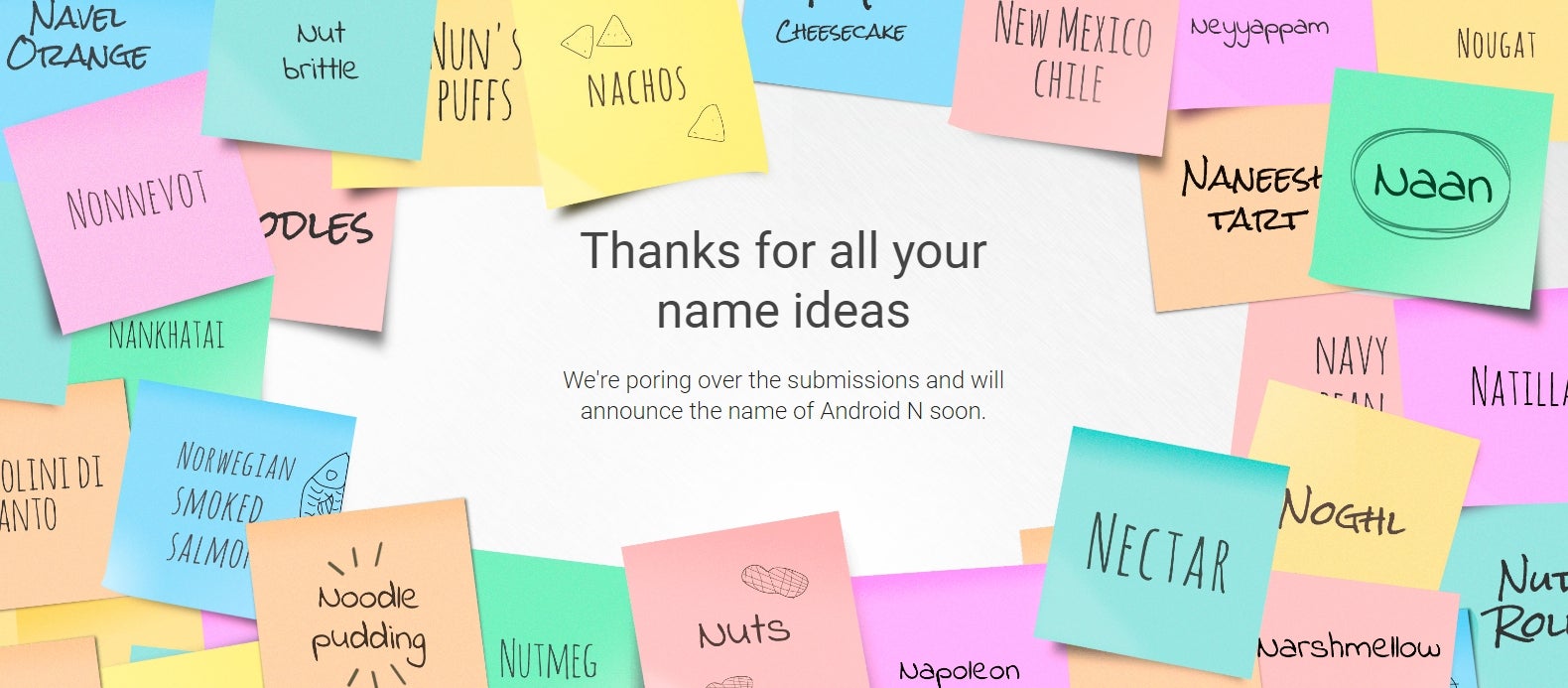 Google will announce the final name of Android N &quot;in a few weeks&quot;