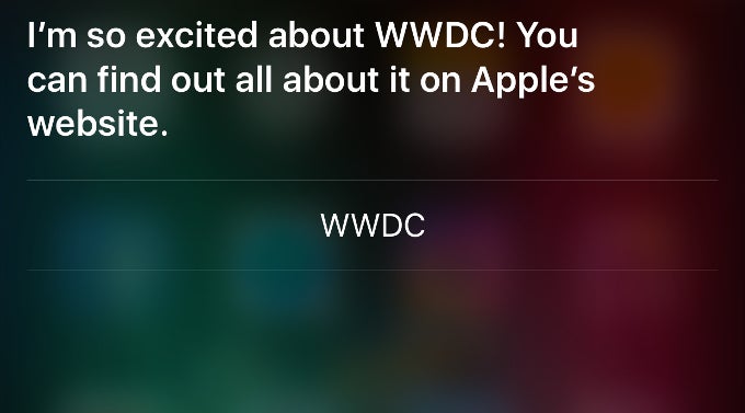 Siri knows what's going to happen at WWDC 2016, refuses to tell!