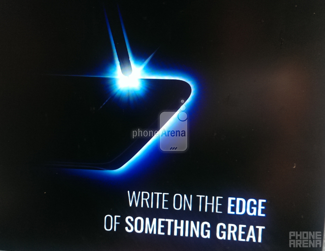 Teaser for the Samsung Galaxy Note 7 confirms the name of the device and the use of curved edges on the screen - Alleged Samsung Galaxy Note 7 teaser reveals curved edge screen