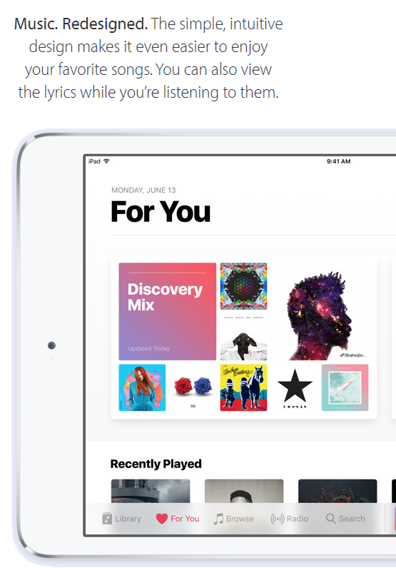 Apple Music scores a much-needed interface redesign, will treat you to curated daily playlists
