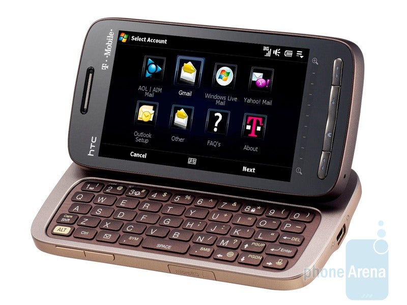 The T-Mobile Touch Pro2 comes in a mocha finish - T-Mobile Touch Pro2 official, launches August 12