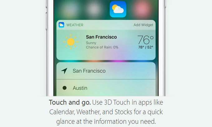 iOS 10 enhances 3D Touch&#039;s functionality with more options, pop-up widgets