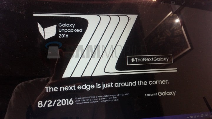 Leaked Unpacked invite reveals Samsung Galaxy Note 7 launch date