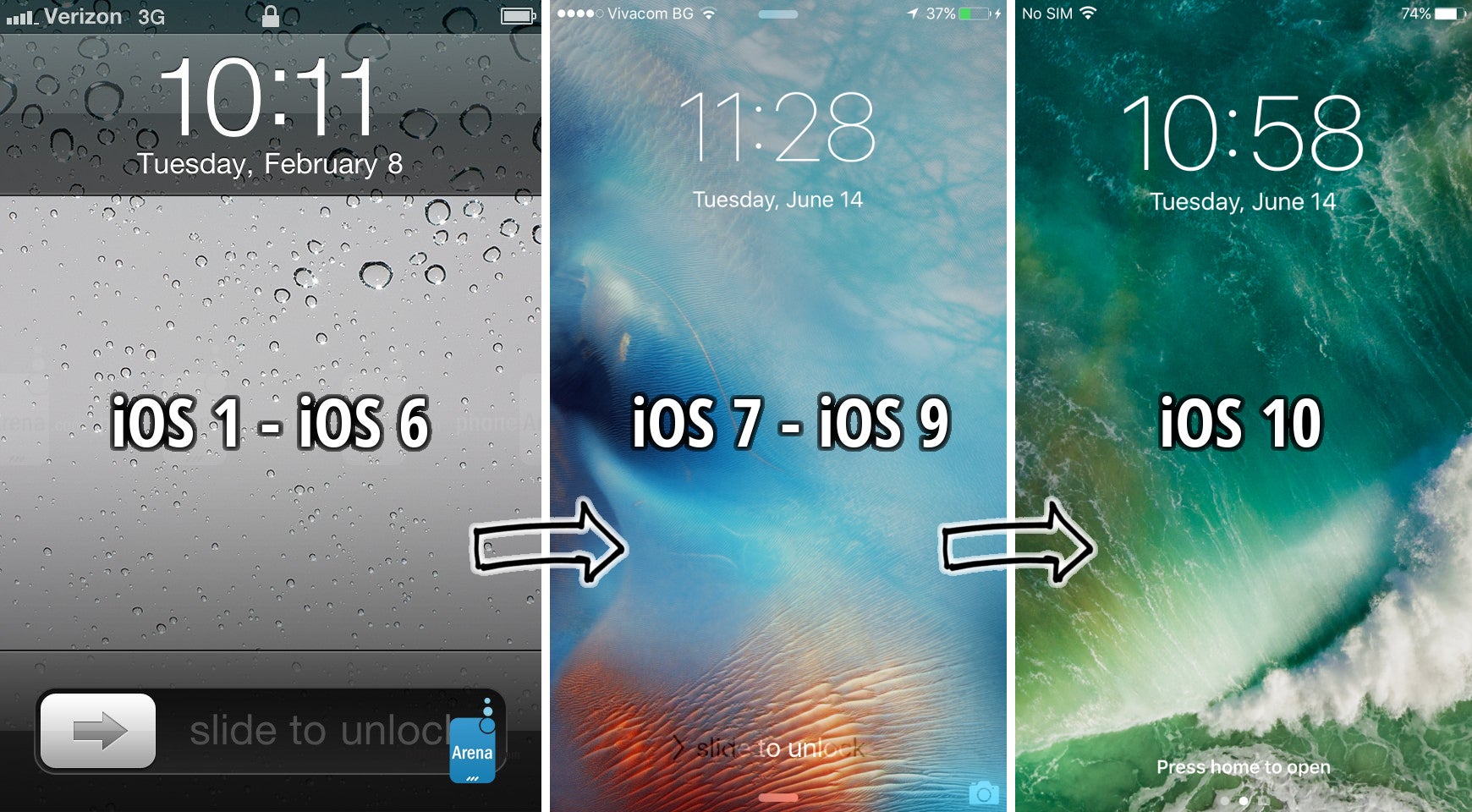 IOS 7 экран блокировки