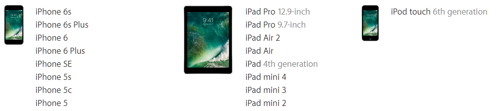 List of iOS 10 compatible devices on which you can install the Developer Beta - How to register for, download and install Apple&#039;s iOS 10 Developer Beta 1