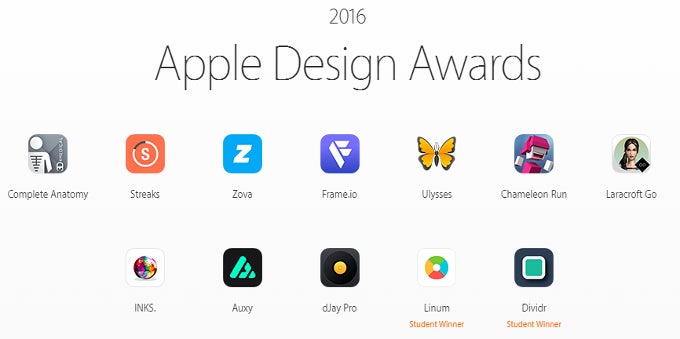 Apple's app Design Awards for 2016 are out, here are the winners!