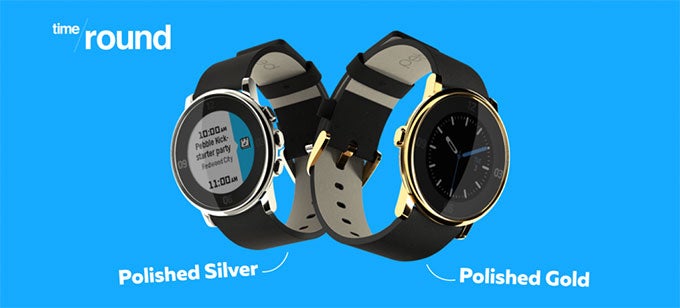 Pebble Time Round picks up new polished gold and silver color options