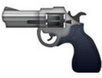 A pistol is already part of the emoji list - Apple&#039;s firm stance forces Unicode to remove the rifle emoji for 2016 consideration