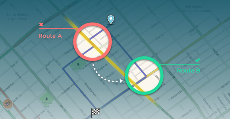 Waze&#039;s new Difficult Intersections setting navigates you through slightly longer, but much safer routes to your destination - Waze aims to keep you away from dangerous intersections