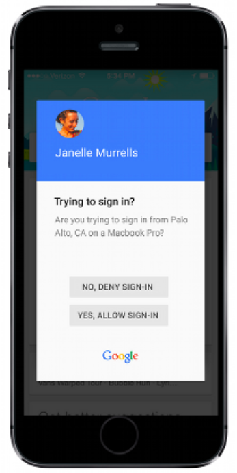 New Google prompt makes it easier to complete the second step of a two-step verification - Google prompt makes two-step verification sign-ins easier for Android and iOS Google users