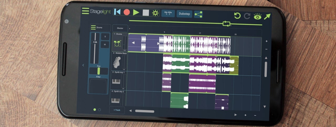 Stagelight is a premier Android music app that has everything you need to start making beats