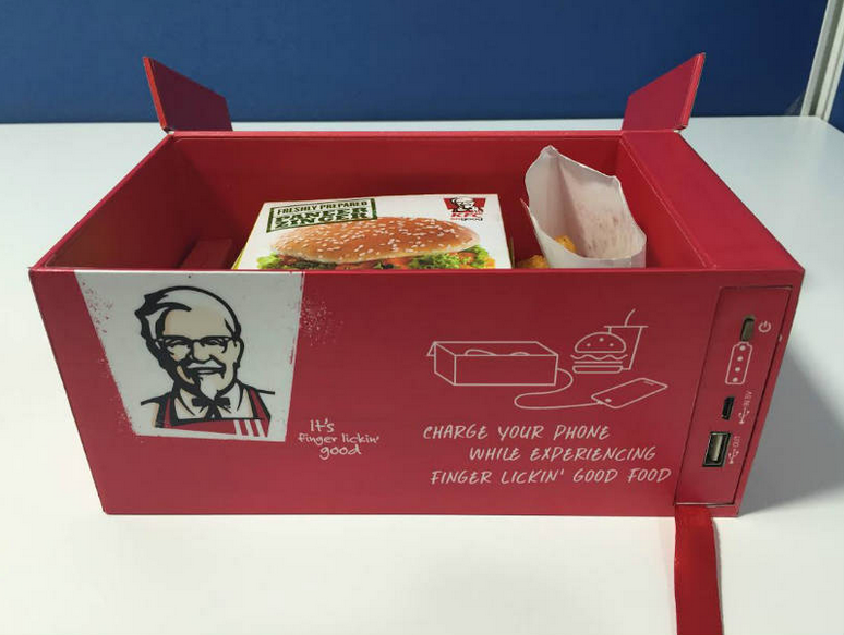 KFC's Watt A Box will recharge your device while you eat - KFC's new 'Watt A Box' charges your phone while you eat