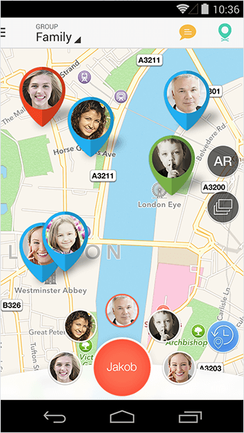 This is how Sygic's family tracker looks. - Navigation app Sygic makes its Flight Tracker available to non-paid users