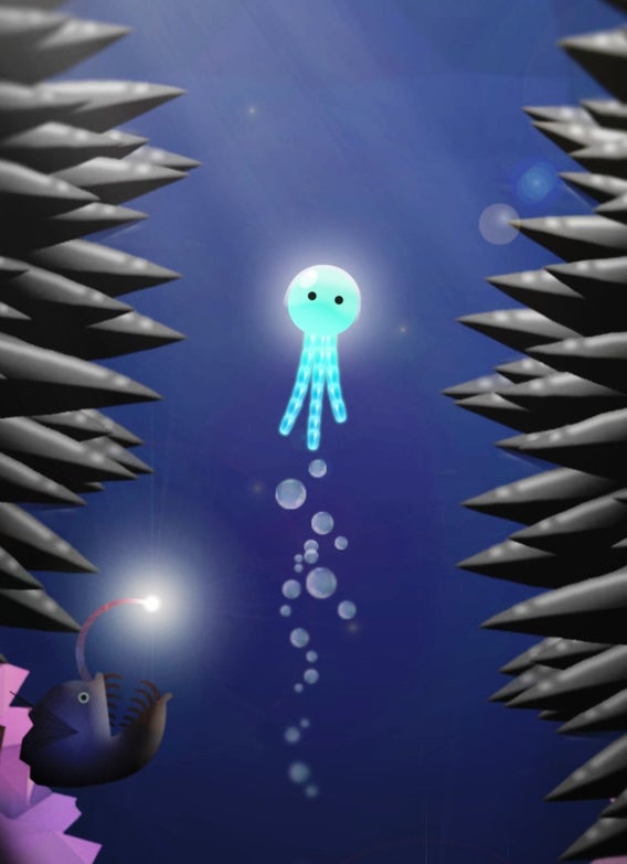 Meet your jelly-based alter ego. - Slip Away is a serene, but also challenging game in a gorgeous underwater setting