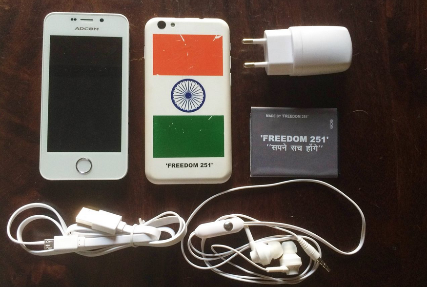 The Freedom 251, priced at $4 in India, starts shipping on June 30th - $4 Freedom 251 smartphone starts shipping in India on June 30th