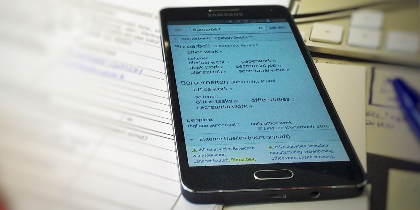 Lingue is a quick and comprehensive language dictionary and translation app for Android and iOS