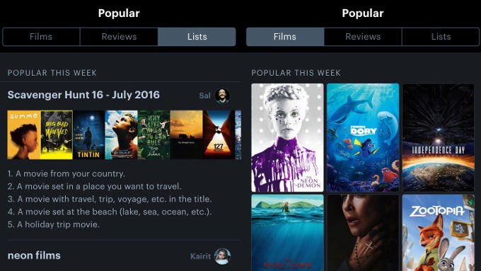 Letterboxd, the popular specialized movie social network, launches its mobile app - Letterboxd brings its social network for movie buffs to iPhone