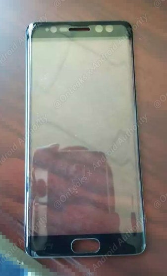Leaked Galaxy Note 7 front panel hints at new front cameras for iris scans - Samsung Galaxy Note 7 front panel leaked: open your eyes wide for an iris scan