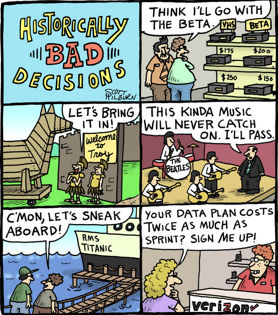 Comic makes fun of Verizon's higher rates - Sprint responds to Verizon's price hike by tweeting a funny comic strip