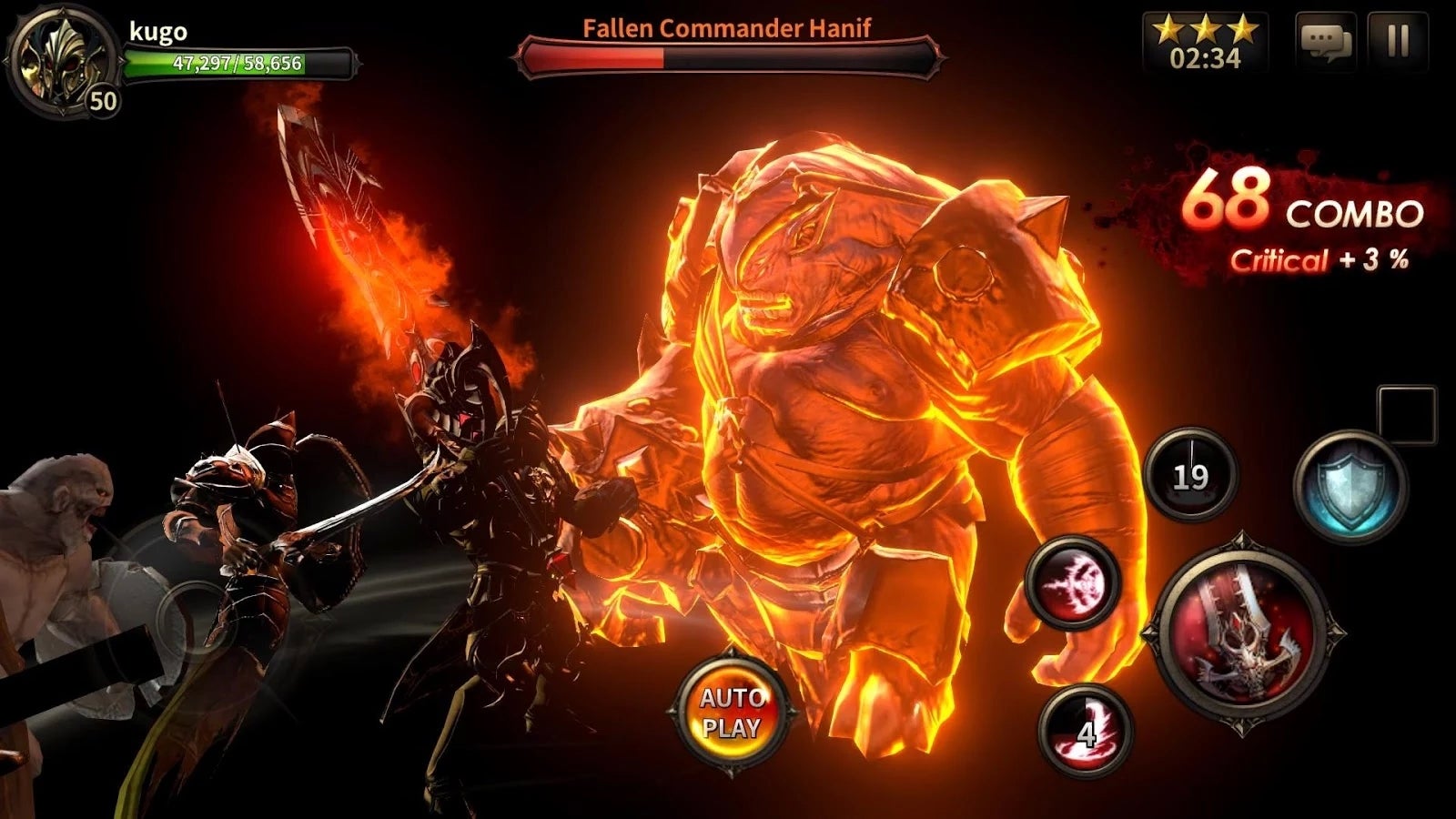 In the heat of battle - Heroes of Incredible Tales is a mighty Unreal Engine-powered action RPG out now on Android and iOS