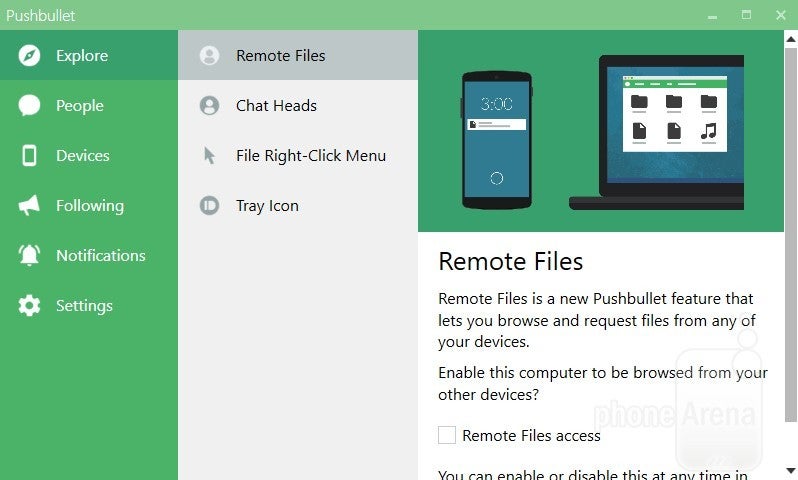 The standalone app features a lot of options and adds Pushbullet to context menus in Windows - How to get a universal clipboard across all your devices (iOS, Android, Windows PC)