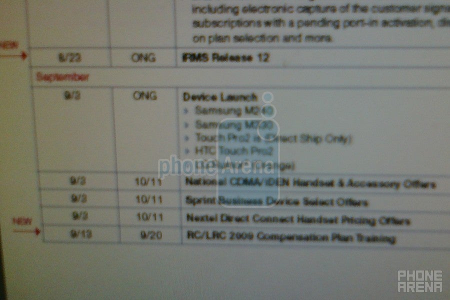 Sprint&#039;s Touch Pro2 on for 9/3 via direct ship?