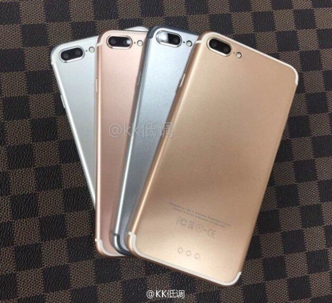 Alleged iPhone 7 Plus photo shows all 4 finishes, looks a bit fishy