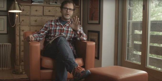 The video almost moved us to tears... - Watch The Office's Rainn Wilson endorse euthanasia for film crew members, and an iOS app