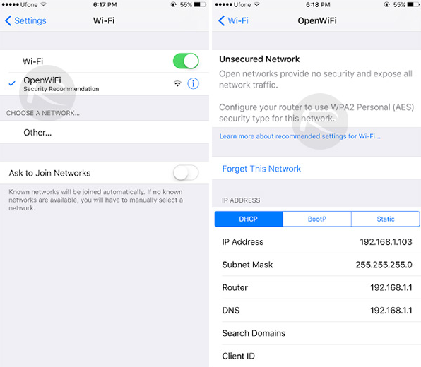 In iOS 10, Apple will warn you when you are connected to an unsecured Wi-Fi network - Apple&#039;s iOS 10 will give you a warning when you&#039;re connected to an unsecured Wi-Fi network