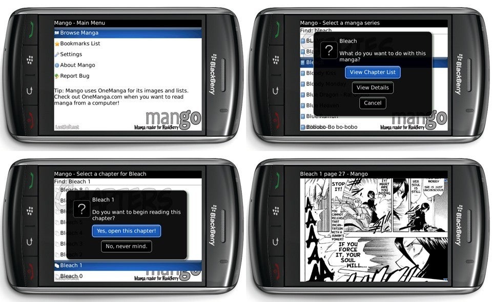 Mango - Several interesting apps for BlackBerry