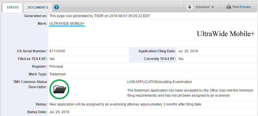 LG applied for the UltraWide Mobile+ trademark - LG applies for &quot;UltraWide Mobile+&quot; trademark, 21:9 smartphone screen in-bound?