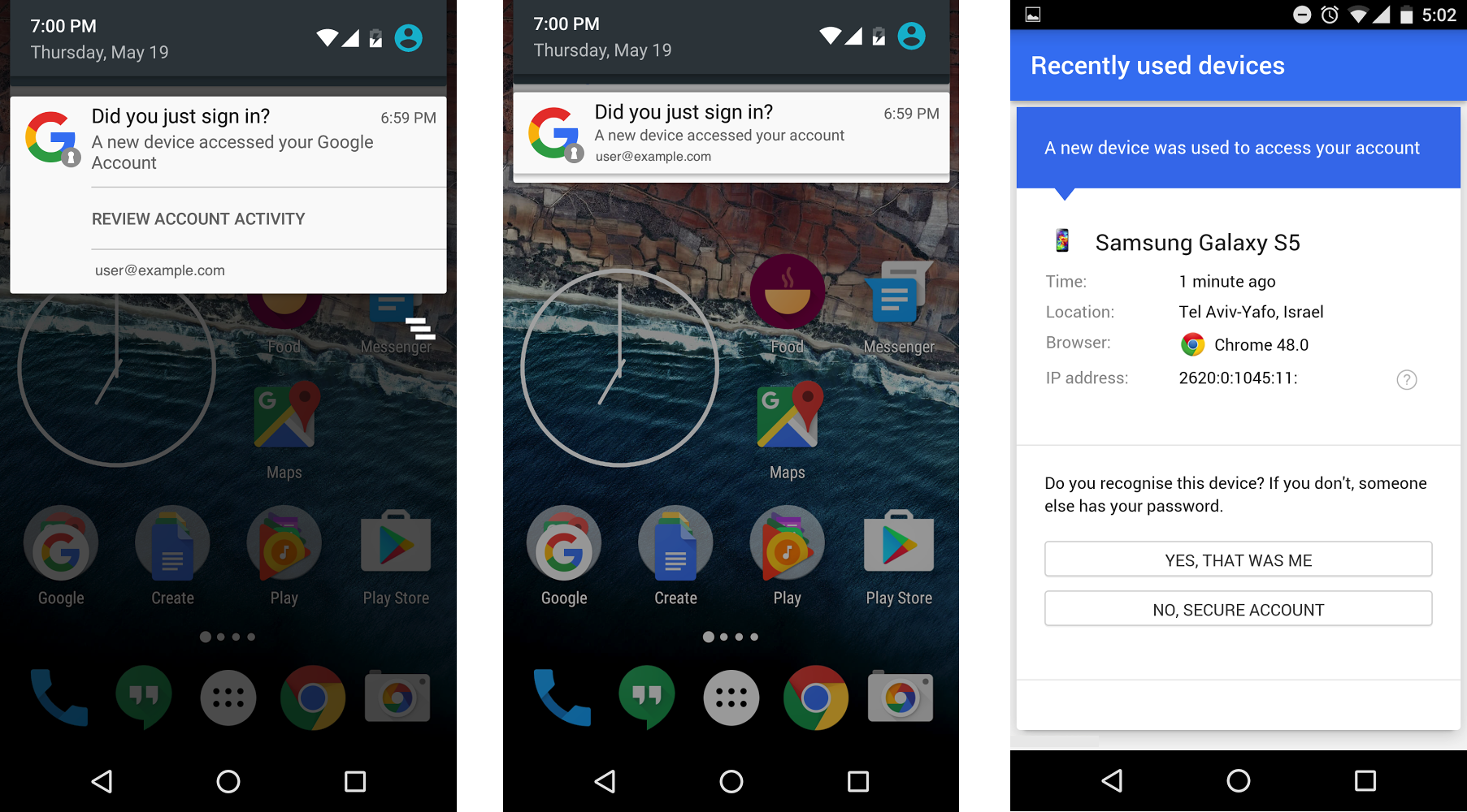 These are Google&#039;s new Android security notifications - Android will now launch notifications to alert you of new Google account sign-ins