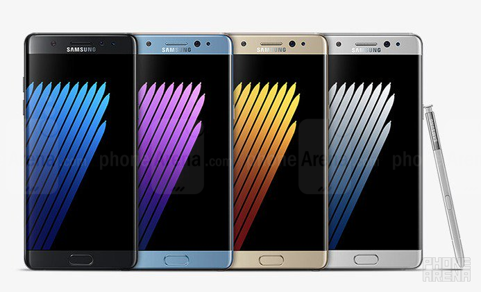 The Note rainbow: here are the colors the Note 7 will be available in