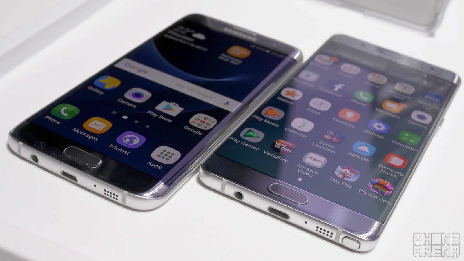 Galaxy Note 7 vs Galaxy S7 edge: curved screens in the house!